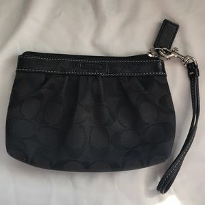 Black Coach wristlet